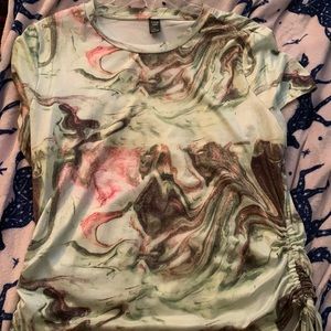 Green marble shirt